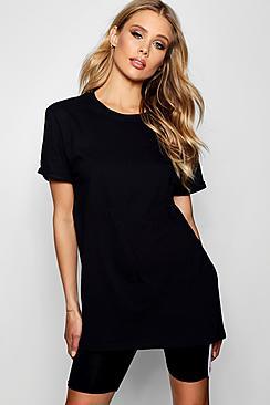 Boohoo Kayleigh Oversized Cuff T-shirt