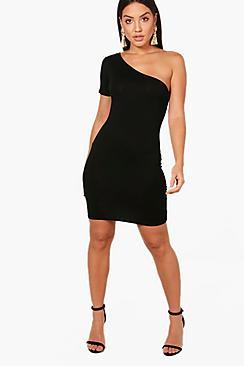 Boohoo Indi One Shoulder Bodycon Dress