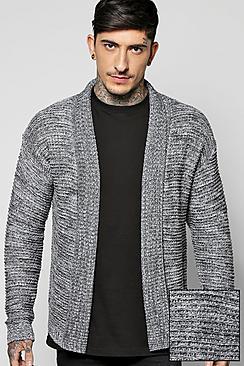 Boohoo Boucle Knit Edge To Edge Cardigan