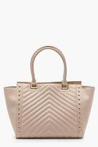 Boohoo Ivy Quilt And Stud Tote