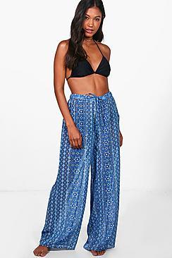 Boohoo Hannah Nautical Beach Trouser