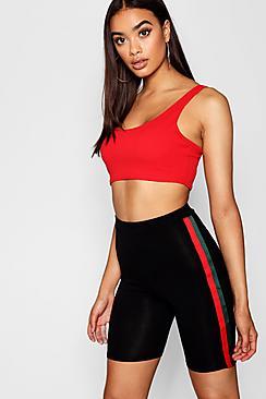 Boohoo Retro Stripe Cycling Short