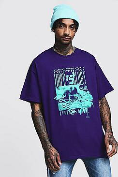 Boohoo Oversized Print T-shirt