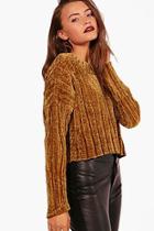 Boohoo Erin Cropped Chenille Jumper