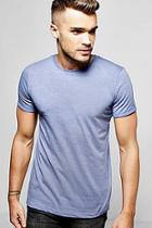 Boohoo Crew Neck T-shirt With Rolled Sleeve