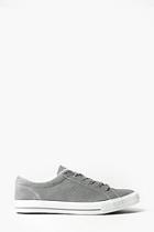 Boohoo Grey Suedette Lace Up Trainers