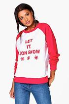 Boohoo Elisa Let It Jon Snow Sweat