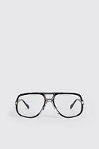Boohoo Gold Arch Vintage Look Fashion Glasses