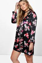 Boohoo Plus Jessie Floral Woven Pyjama Dress Multi