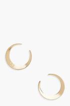 Boohoo Ivy Moon Hoop Earrings