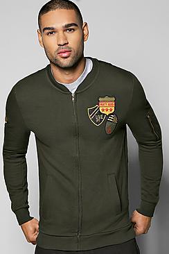 Boohoo Badge Ma1 Jersey Bomber