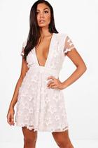 Boohoo Star Organsa Full Midi Dress
