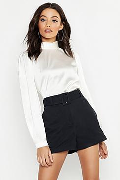 Boohoo Belted Cargo Pocket Shorts