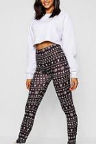 Boohoo Christmas Fairisle Print Legging