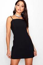 Boohoo Kirsty Panelled Square Neck Bodycon Dress