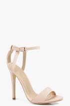 Boohoo Orla Platform Two Part Strappy Nude