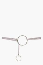 Boohoo Lyla Rings Skinny Belt Grey