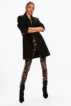 Boohoo Regan Tailored Wool Look Coat