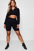 Boohoo Plus Daisy Rib Cycling Short