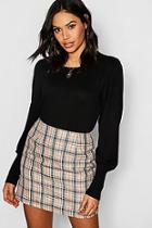 Boohoo Crew Neck Extreme Cuff Jumper