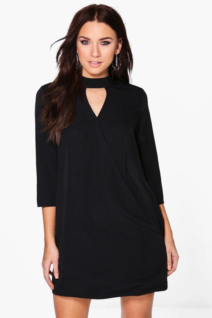 Boohoo Lani Shirt Dress Black
