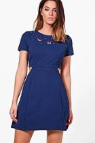 Boohoo Martha Cut Out Embellished Dress