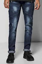 Boohoo Skinny Fit Panel Detail Jeans