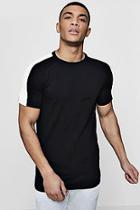 Boohoo Muscle Fit T-shirt With Contrast Raglan Panel