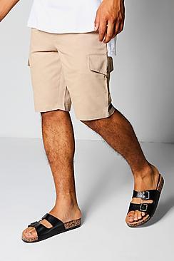 Boohoo Sand Slim Fit Cargo Shorts