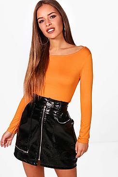Boohoo Petite Basic Long Sleeve Top