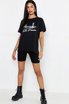 Boohoo Tall San Fran Slogan T-shirt