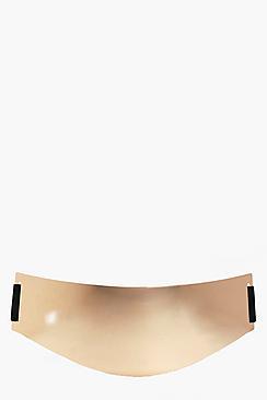 Boohoo Lara Metallic Waist Belt