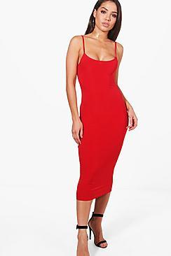 Boohoo Amy Slinky Strappy Bodycon Dress