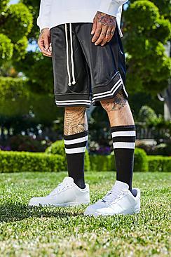Boohoo Fm Poly Basketball Shorts With Sports Rib
