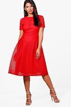 Boohoo Boutique Zaira Full Skirted Prom Midi Dress