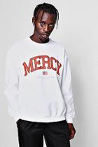 Boohoo Mercy Slogan Print Sweater