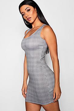 Boohoo Check Mini Dress