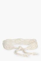 Boohoo Elena Macrame Crochet Beach Belt
