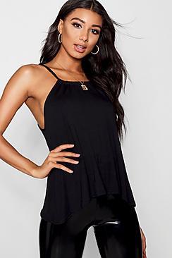 Boohoo Halter Neck Swing Top