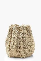 Boohoo Handmade Crochet Bucket Cross Body