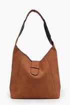 Boohoo Melissa Unlined Suedette Hobo Day Bag