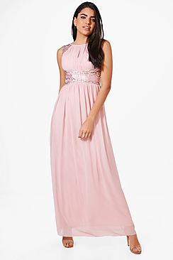 Boohoo Boutique Charlie Embellished Maxi Dress