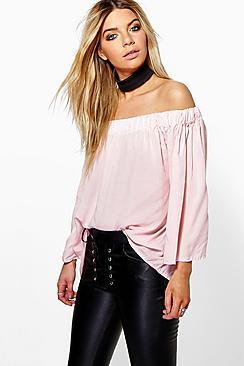 Boohoo Tanya Off The Shoulder Top