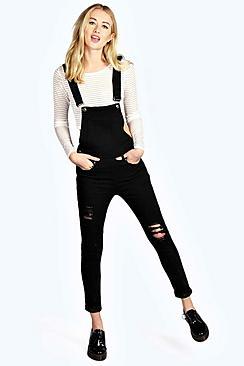 Boohoo Denim Overalls