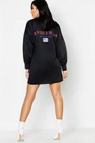 Boohoo Beverly Hills Front & Back Print Sweat Dress