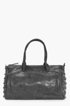 Boohoo Jessica Black Stud Detail Bowler Bag Black