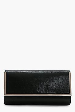 Boohoo Jessica Metal Frame Clutch Bag