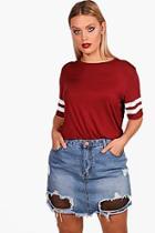 Boohoo Plus Shona Baseball Top