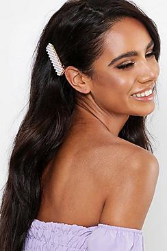 Boohoo Statement Pearl Hair Slide
