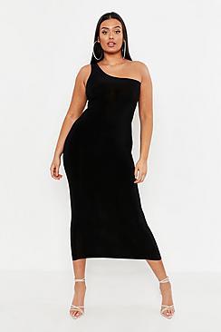 Boohoo Plus Slinky Midi Dress